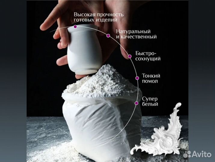 Гипс Скульптор прочный Самара
