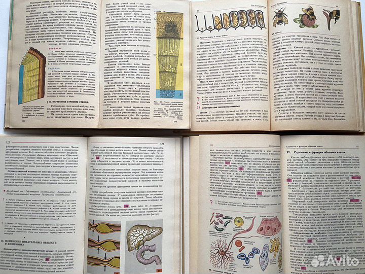 Учебники по биологии СССР комплект