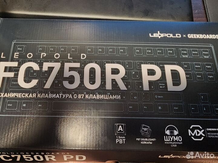 Клавиатура Leopold FC750R PD cherry mx blue