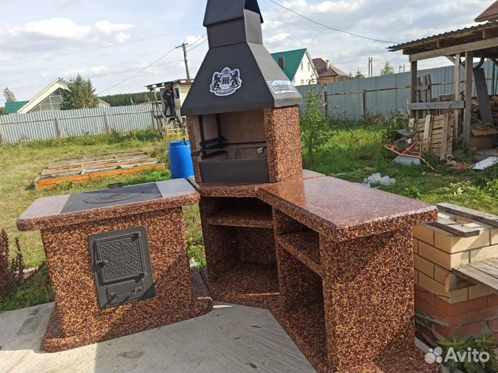 Модульные печи барбекю, печи под казан