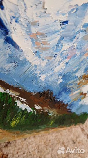 Картина маслом горы