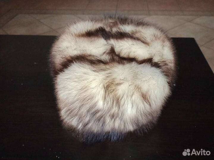 Шапка зимняя мех натуральный размер 54-56см