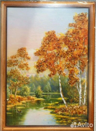 Иконы,картины,сувенирка из янтаря