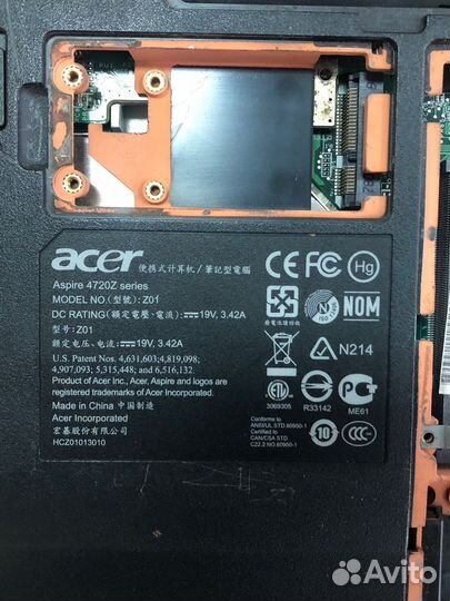 Запчасти для ноутбуков toshiba, acer