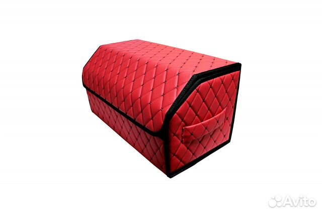 Органайзер в багажник 35 см красный черный черный