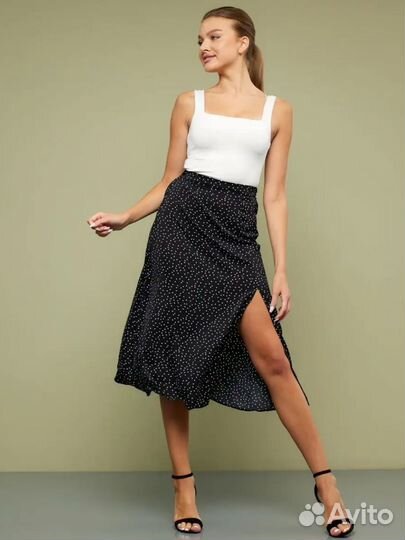 Юбка с разрезом длинная макси 42,46,48 новая