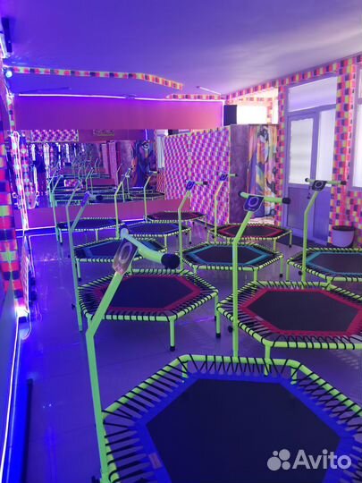 Батут для фитнеса с ручкой