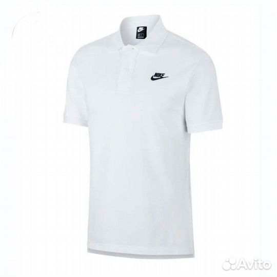 Рубашка поло nike белая