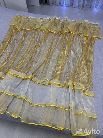 Тюль кухонная