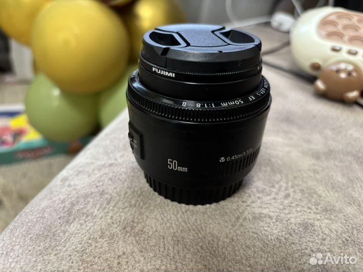 Объектив canon 50mm 1 8 ef