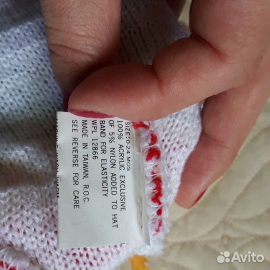 Новая шапка с варежками