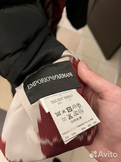 Пуховик женский emporio armani