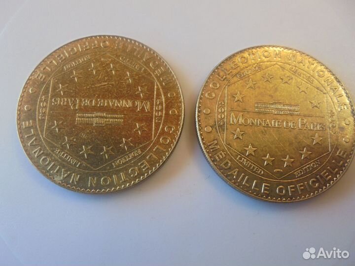 Notre Dam Париж Юбилейная настольная медаль