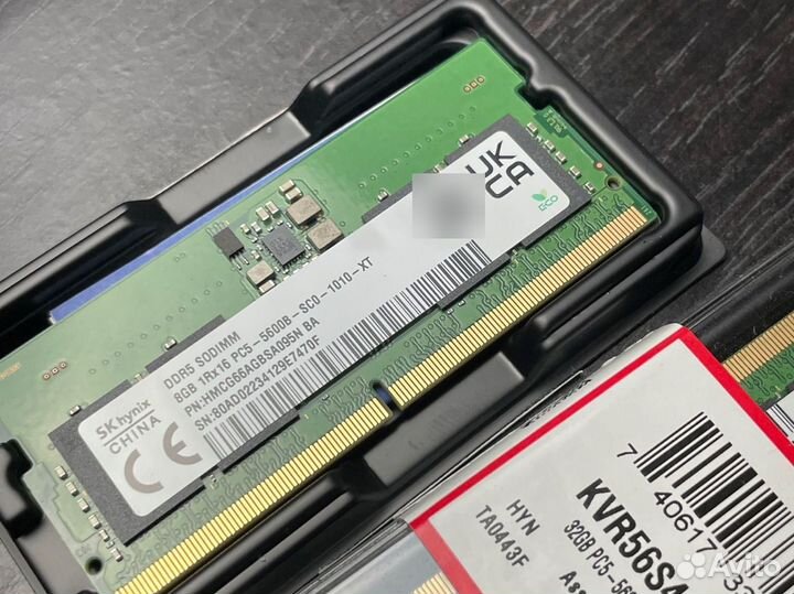 SK hynix DDR5 8GB 5600 x2 RAM. Опративная память