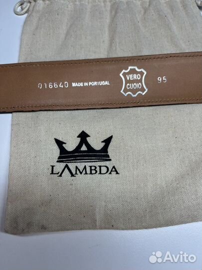 Брендовый кожаный ремень