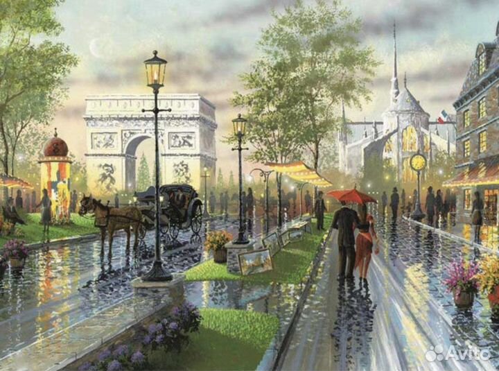 Алмазная мозаика 30х40см