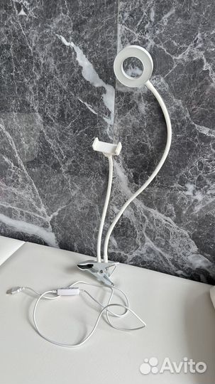 Штатив для телефона с лампой