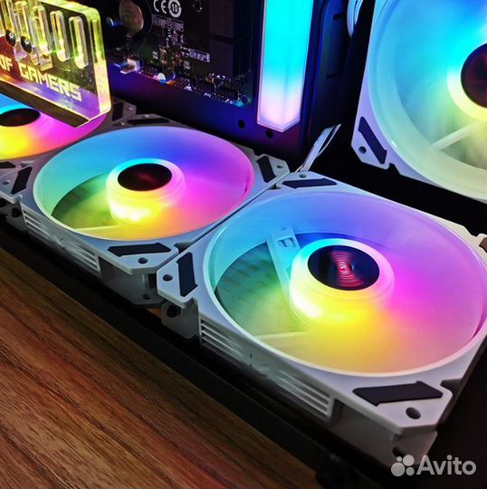 Комплект argb вентиляторов 120мм для корпуса