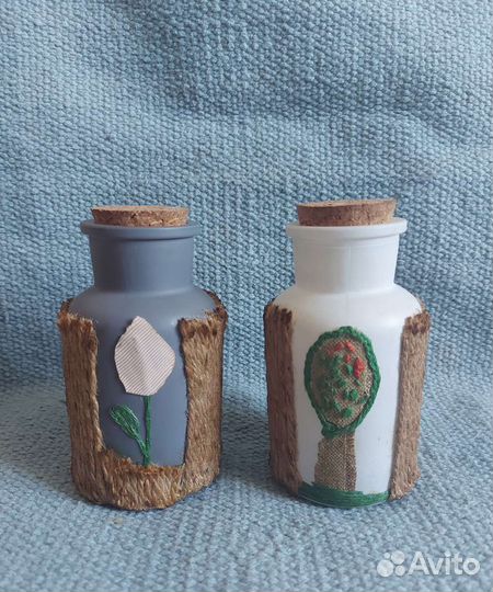 Бутылки с декором