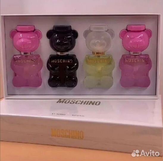 Подарочный набор духов Москино Той 2, 4х30мл Мишка