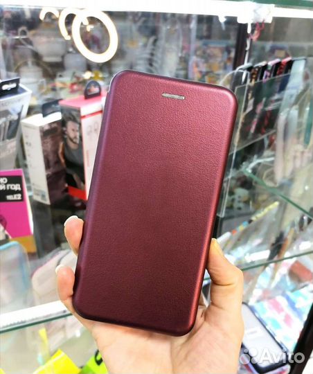 Чехлы книжки на Xiaomi Redmi Note 8 Pro+пленка