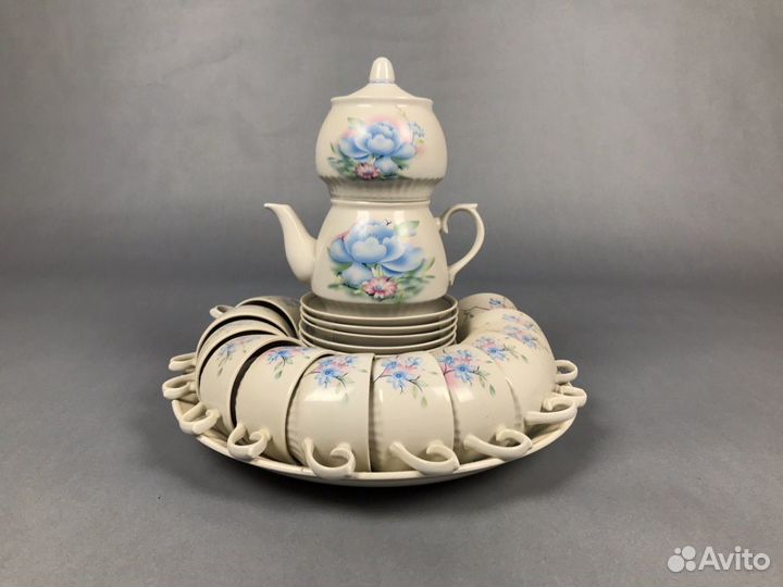 Чайный фарфоровый сервиз «Краснодарская чайка»