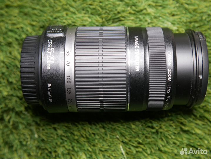 Со стабом EFs canon 55-250 4-5,6 IS