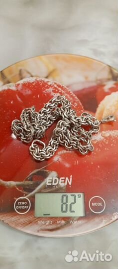 Мужская серебряная цепь