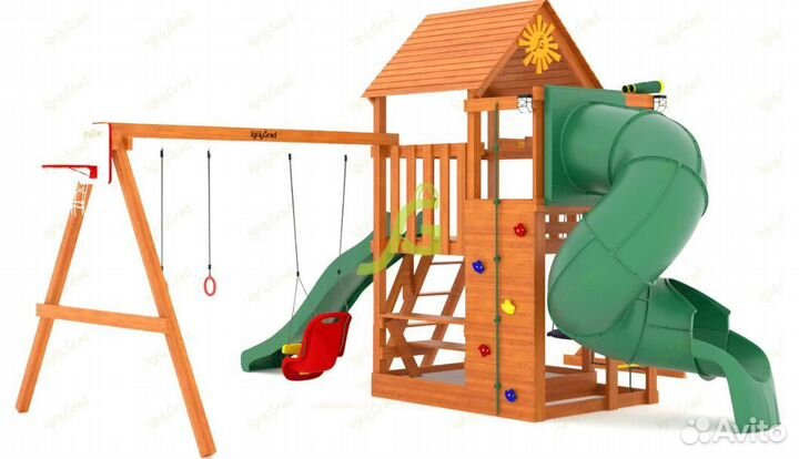 Детская площадка Крафт Pro 4 с трубой мод.2