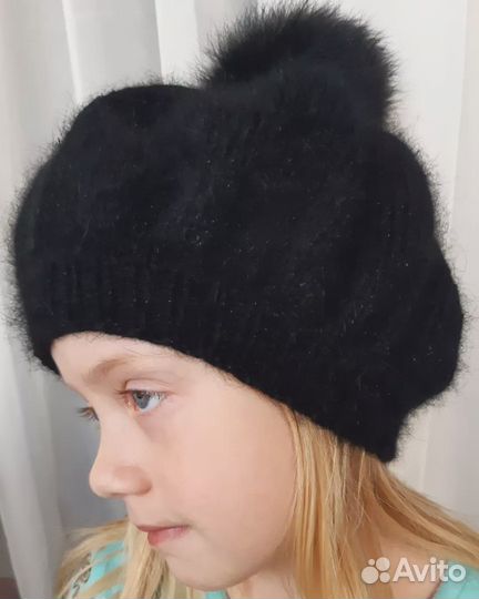 Берет из пуха норки