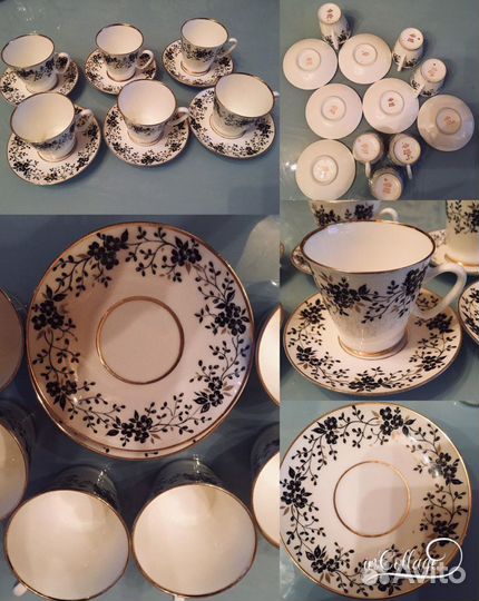 Чайные и кофейные сервизы СССР чашки Гжель