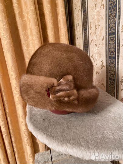 Шляпка норковая женская