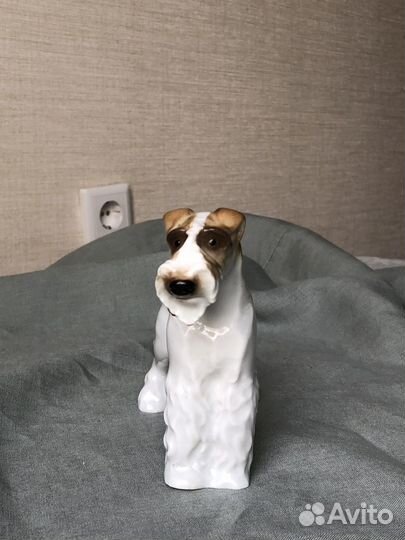 Фарфоровая фигурка статуэтка Терьер лфз