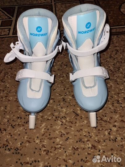 Коньки детские раздвижные 30-33