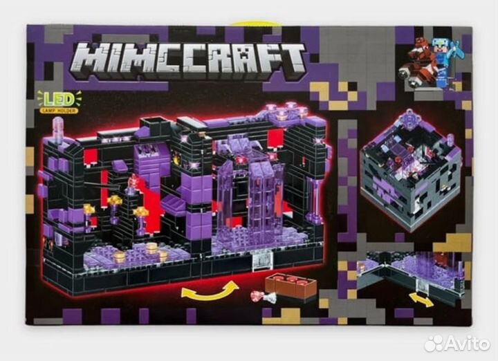 Конструктор minecraft с LED подсветкой