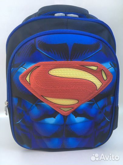 Рюкзак школьный 3D Супермен (новый)