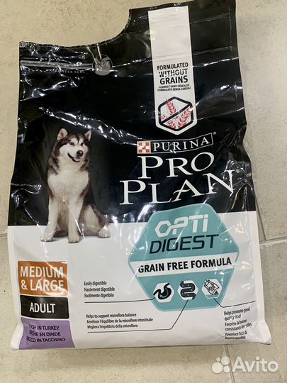 Корм Purina pro plan grain free при чувствительном