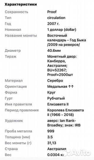 Серебряные монеты Австралии Елизавета 2 в 1 доллар