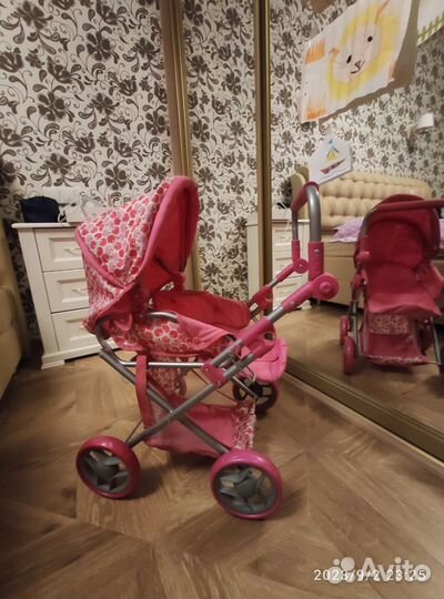 Коляска кукольная детская трансформер