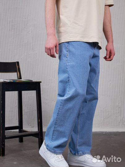 Джинсы мужские широкие