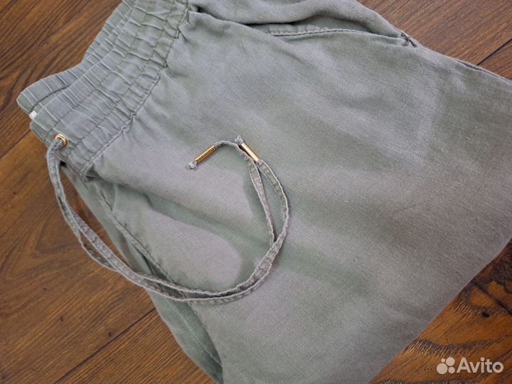 Льняные брюки женские hm