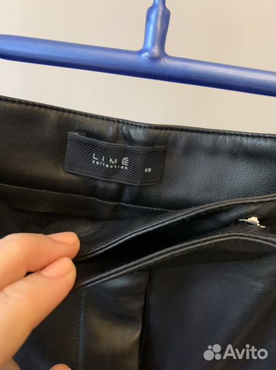 Шорты из экокожи lime