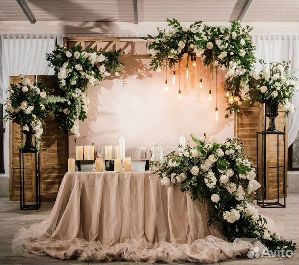 Свадебный декор, украшение свадебного зала