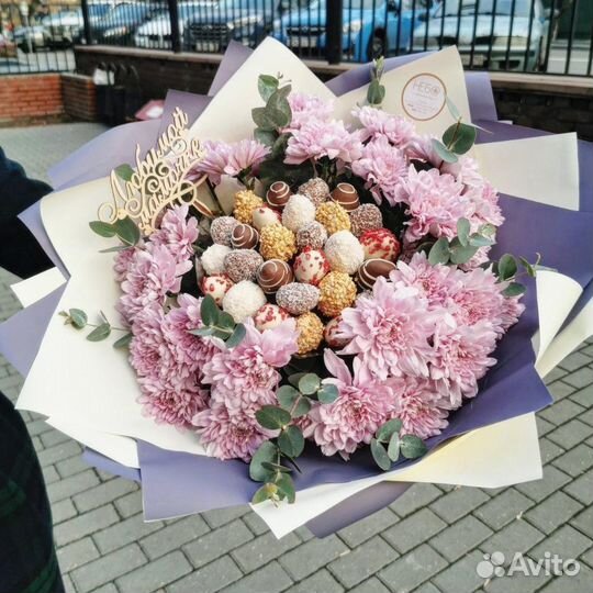 Клубника в шоколаде, Сердца с клубникой