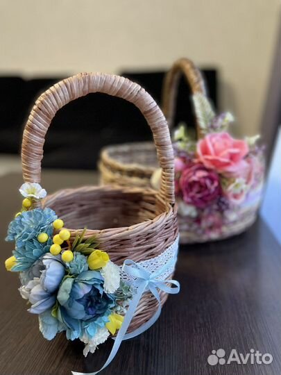 Корзина с декором