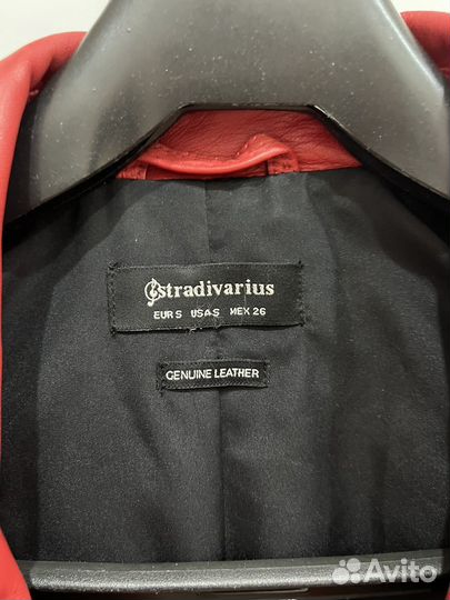 Кожаная куртка косуха Stradivarius