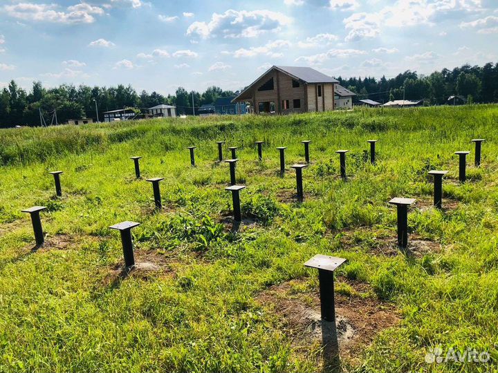 Фундамент на винтовых сваях под ключ