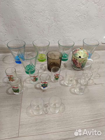 Рюмки, кружка, стаканы