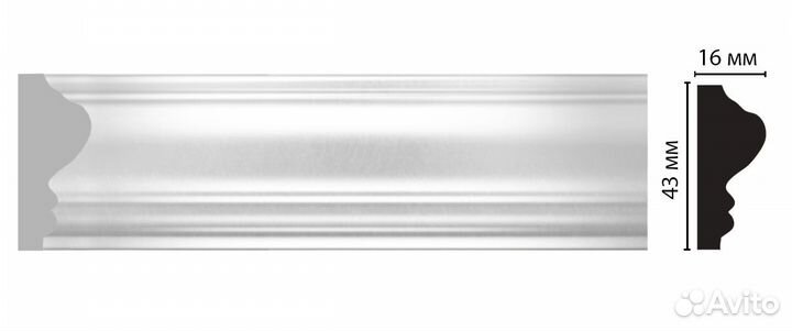 D030 Decomaster 43*16*2000 мм