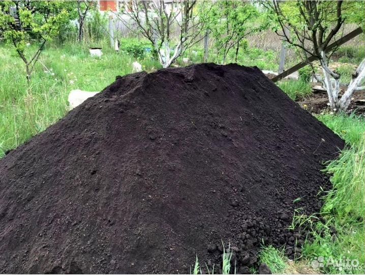 Торф перегной, земля плодородная, щебень, песок